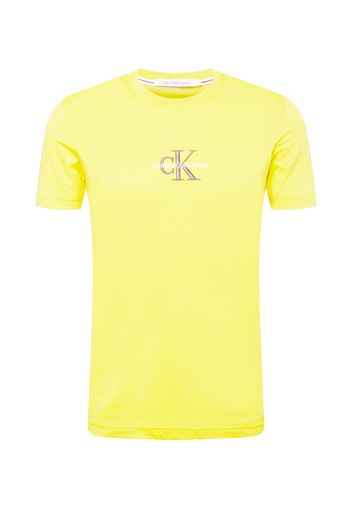 Calvin Klein Jeans Maglietta  giallo / bianco / grigio