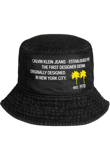 Calvin Klein Jeans Cappello  bianco / giallo / nero denim