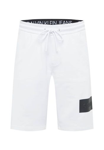 Calvin Klein Jeans Pantaloni  bianco / nero