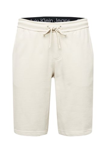 Calvin Klein Jeans Pantaloni  bianco naturale / nero / sabbia