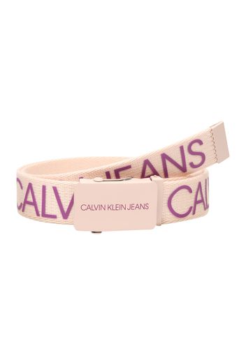 Calvin Klein Jeans Cintura 'CANVAS LOGO BELT'  rosa / porpora