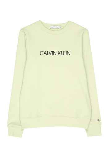 Calvin Klein Jeans Felpa  verde chiaro / nero