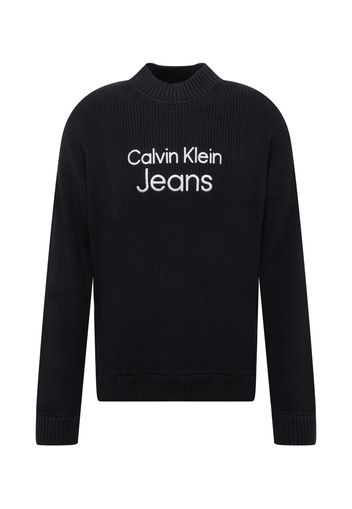 Calvin Klein Jeans Pullover  nero / bianco