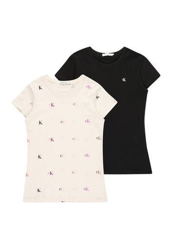 Calvin Klein Jeans Maglietta  pietra / orchidea / rosa / nero