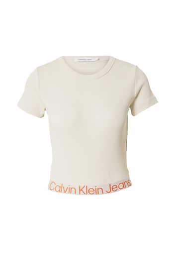 Calvin Klein Jeans Maglietta  crema / arancione