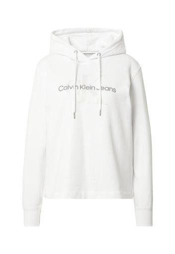 Calvin Klein Jeans Felpa  grigio / bianco