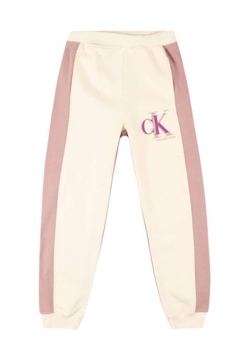 Calvin Klein Jeans Pantaloni  avorio / rosa antico