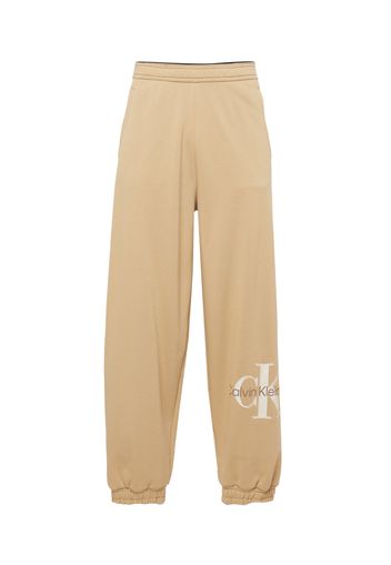 Calvin Klein Jeans Pantaloni  beige / nero / bianco