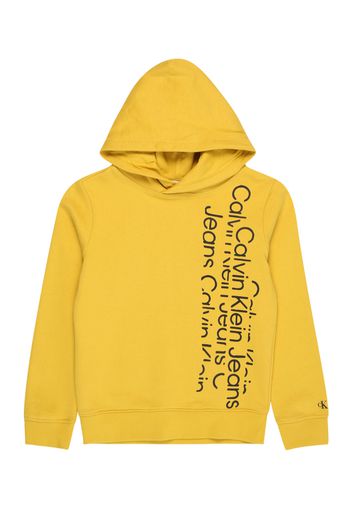 Calvin Klein Jeans Felpa  giallo / nero