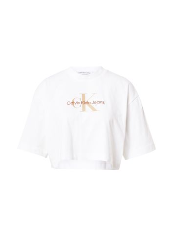 Calvin Klein Jeans Maglietta  sabbia / marrone / bianco