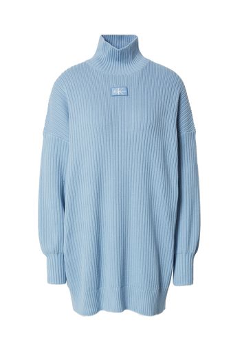 Calvin Klein Jeans Abito in maglia  blu chiaro / bianco