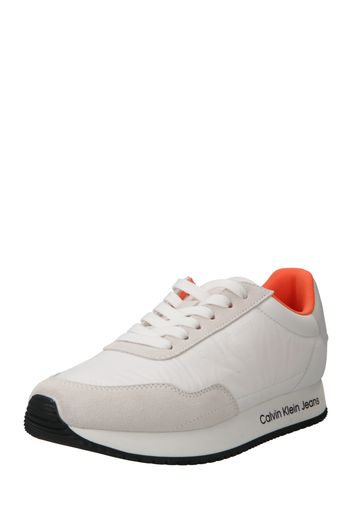 Calvin Klein Jeans Sneaker bassa  grigio argento / mandarino / nero / bianco
