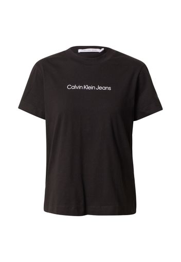 Calvin Klein Jeans Maglietta  nero / bianco