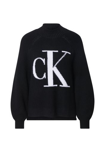 Calvin Klein Jeans Pullover  nero / bianco