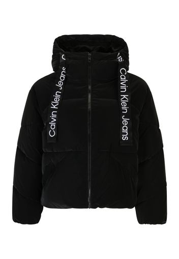 Calvin Klein Jeans Giacca invernale  nero / bianco