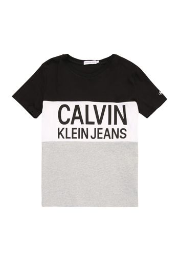 Calvin Klein Jeans Maglietta  grigio / nero / bianco