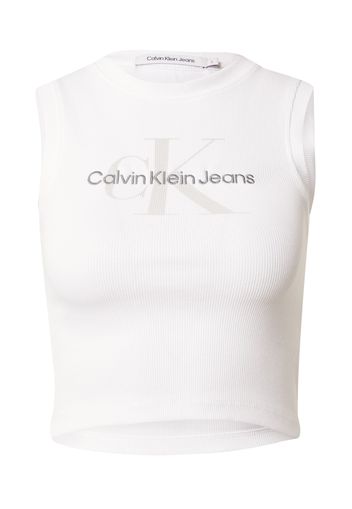 Calvin Klein Jeans Top  grigio / bianco