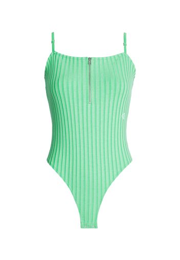 Calvin Klein Jeans Body a maglietta  verde chiaro / bianco