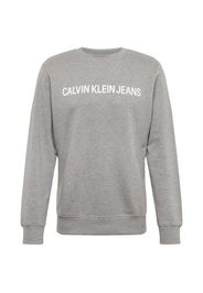 Calvin Klein Jeans Felpa  grigio / bianco