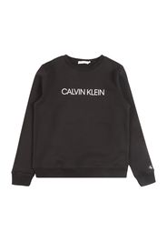 Calvin Klein Jeans Felpa 'INSTITUTIONAL'  nero / bianco