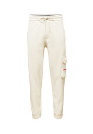 Calvin Klein Jeans Pantaloni cargo  bianco lana / offwhite / arancione scuro