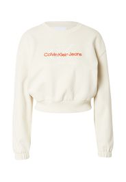 Calvin Klein Jeans Felpa  crema / arancione