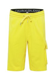Calvin Klein Jeans Pantaloni cargo  limone / nero / bianco