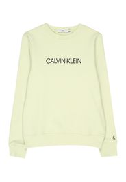 Calvin Klein Jeans Felpa  verde chiaro / nero