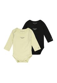 Calvin Klein Jeans Tutina / body per bambino  canna / nero / bianco