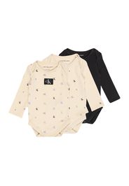 Calvin Klein Jeans Tutina / body per bambino  beige / verde / lilla chiaro / nero