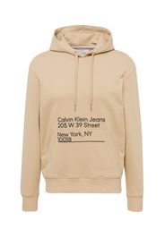 Calvin Klein Jeans Felpa  beige / nero