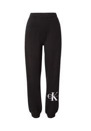 Calvin Klein Jeans Pantaloni  nero / bianco