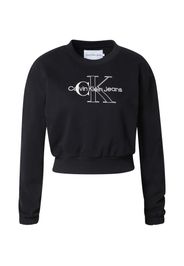 Calvin Klein Jeans Felpa  nero / bianco