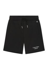 Calvin Klein Jeans Pantaloni  nero / bianco