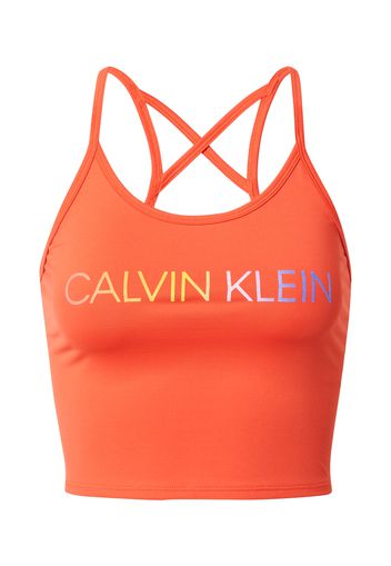 Calvin Klein Performance Top sportivo  arancione / argento