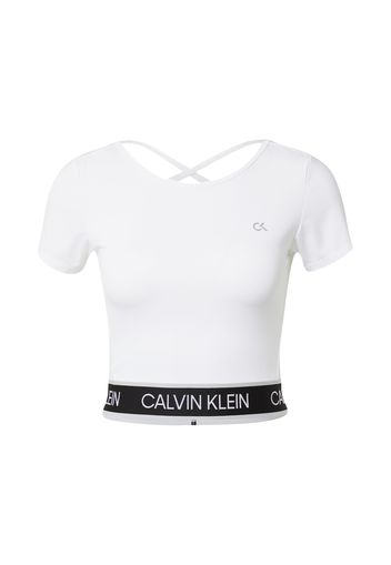 Calvin Klein Performance Maglia funzionale  bianco / nero