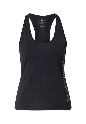 Calvin Klein Performance Top sportivo  nero / grigio chiaro