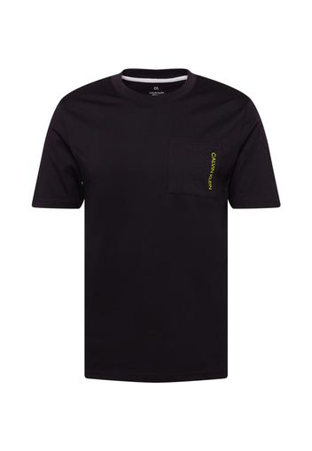 Calvin Klein Performance Maglia funzionale  nero / giallo