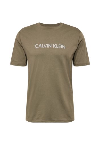 Calvin Klein Performance Maglia funzionale  cachi / bianco