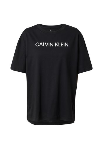 Calvin Klein Performance Maglia funzionale  nero / bianco