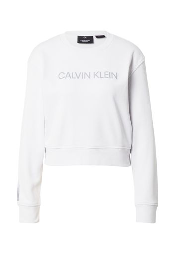 Calvin Klein Performance Felpa sportiva  bianco / grigio chiaro