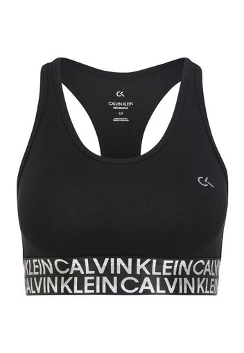 Calvin Klein Performance Reggiseno sportivo  nero / bianco