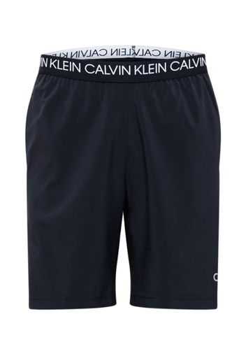 Calvin Klein Performance Pantaloni sportivi  nero / bianco