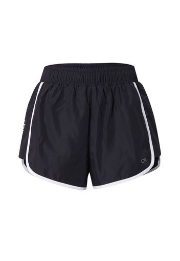 Calvin Klein Performance Pantaloni sportivi  nero / bianco