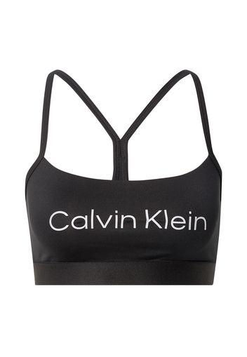 Calvin Klein Performance Reggiseno sportivo  nero / bianco