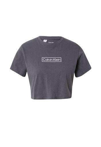 Calvin Klein Performance Maglia funzionale  grigio scuro / bianco