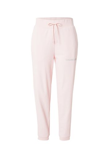 Calvin Klein Performance Pantaloni sportivi  rosa / grigio