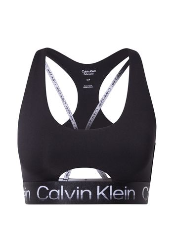 Calvin Klein Performance Reggiseno sportivo  nero / bianco