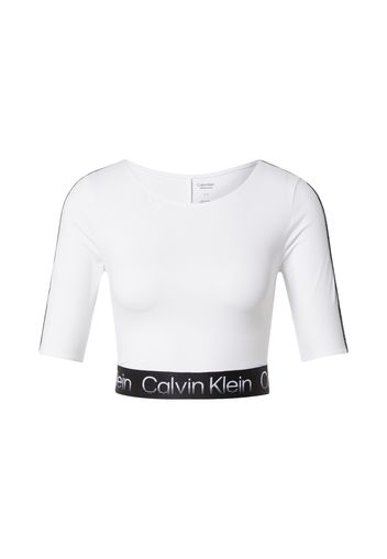 Calvin Klein Performance Maglia funzionale  bianco / nero
