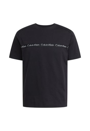 Calvin Klein Performance Maglia funzionale  nero / bianco